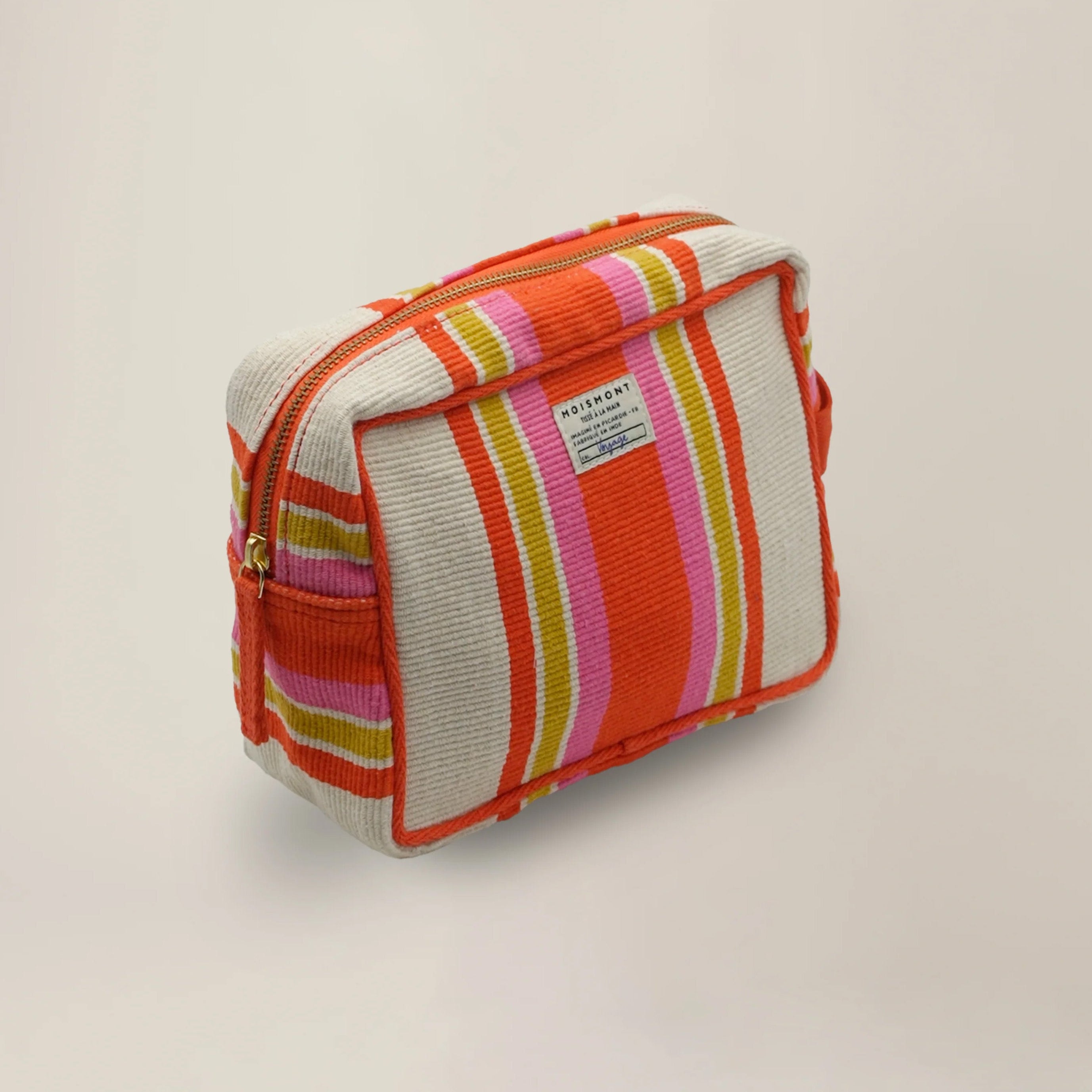 Large Pouch N°43 in Bari Spritz on a beige background at Addison West