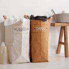 Uashmama Laundry Hamper Bag in Avana on a white background at Addison West