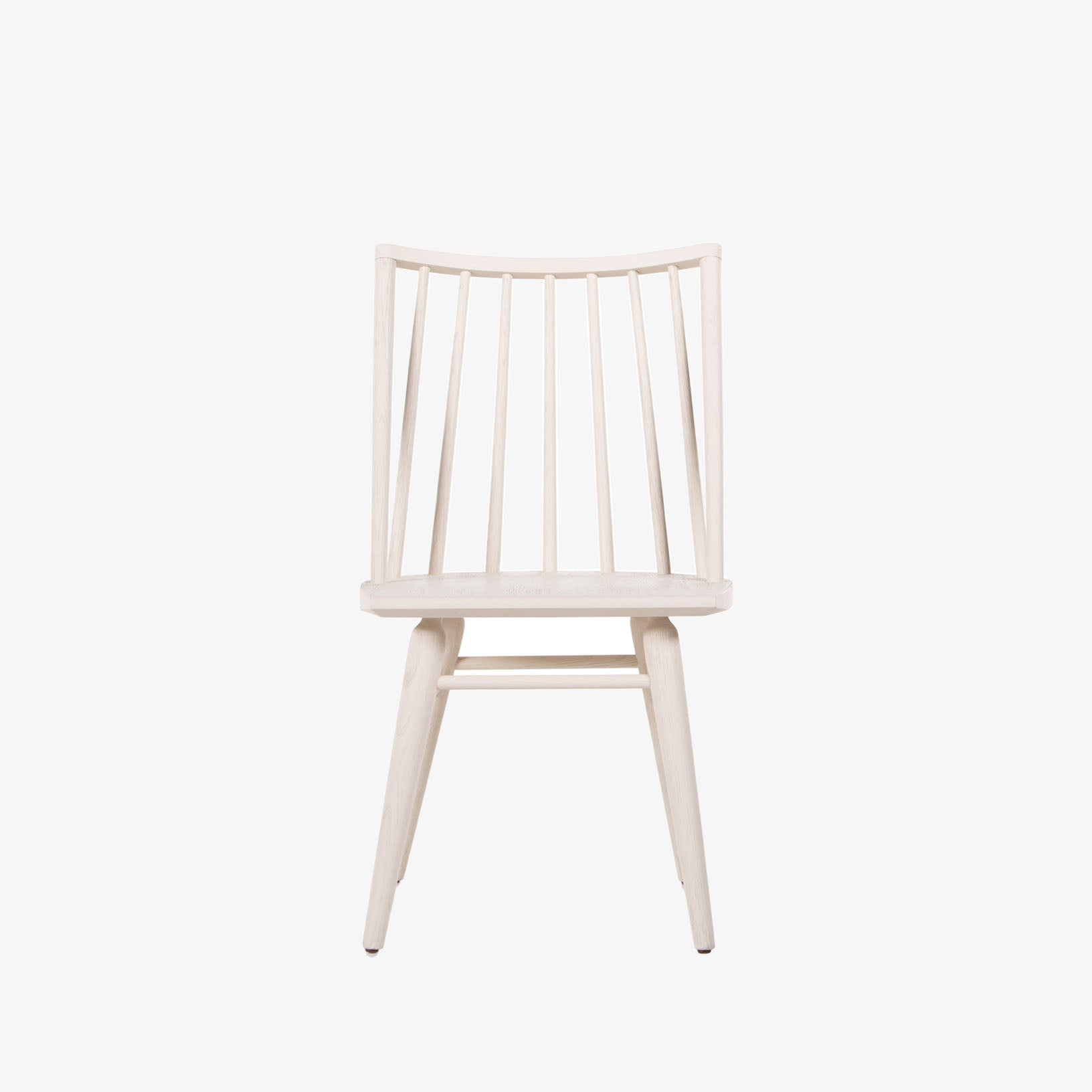 Four Hands Lewis Windsor Chair in Off White on a white background