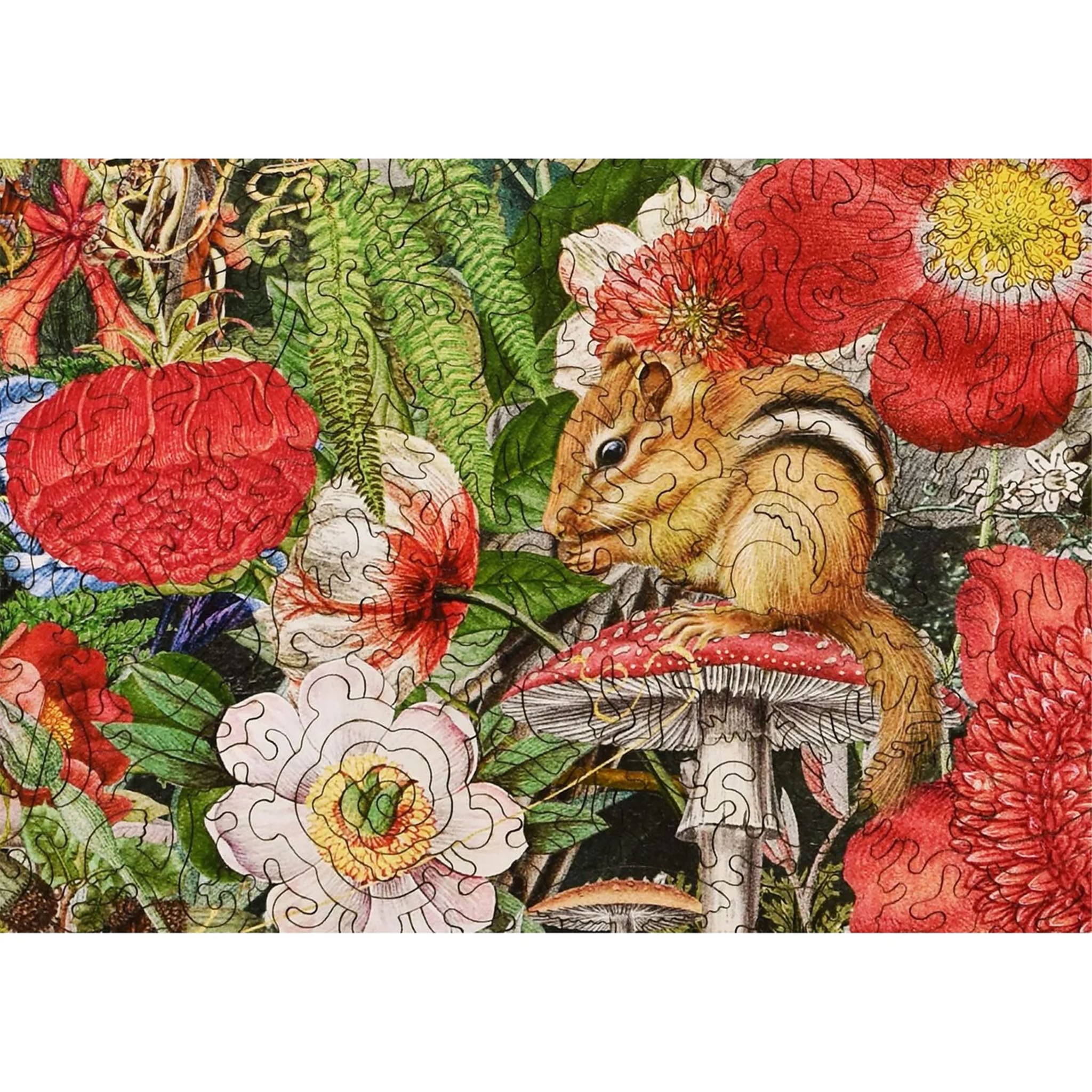 Liberty Puzzles Owl with Woodland Flowers - Addison West