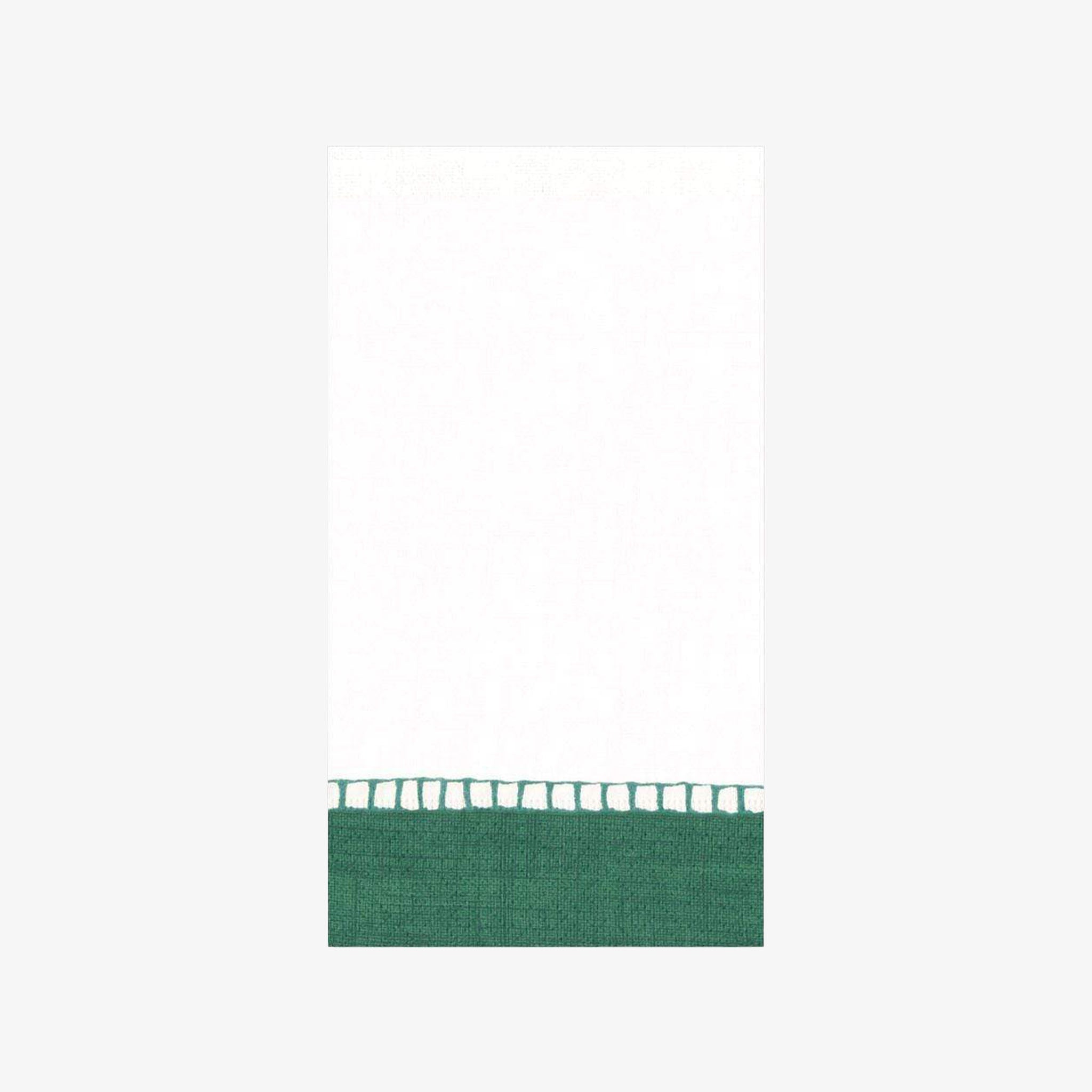 Caspari paper Guest napkin with border on a white background