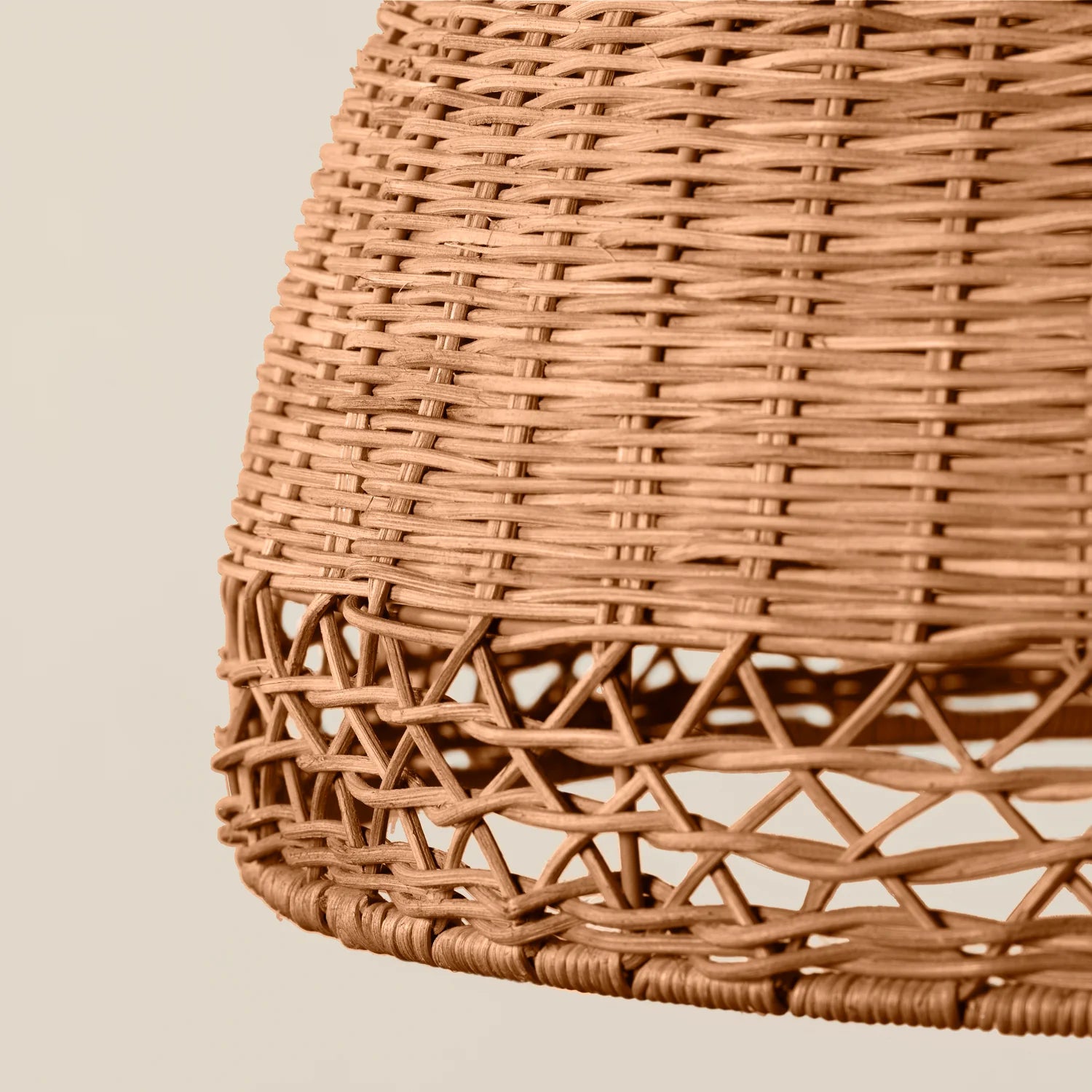 Close up of Augusta Table Lamp on a beige background