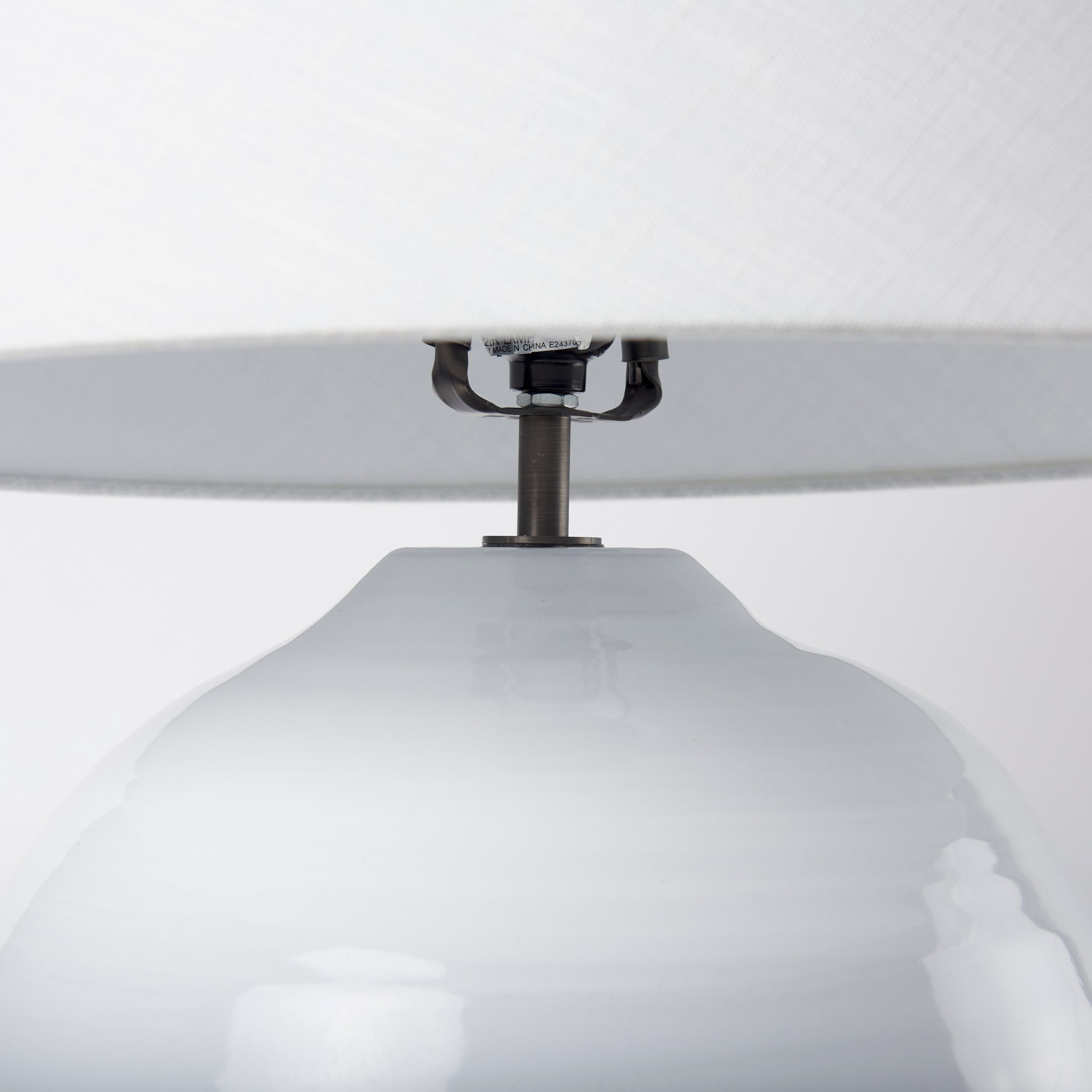 Mandalay Ceramic Table Lamp in White - Addison West