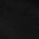 Close up of Minara 36" Square Black Leather Wrapped with Metal Base Ottoman