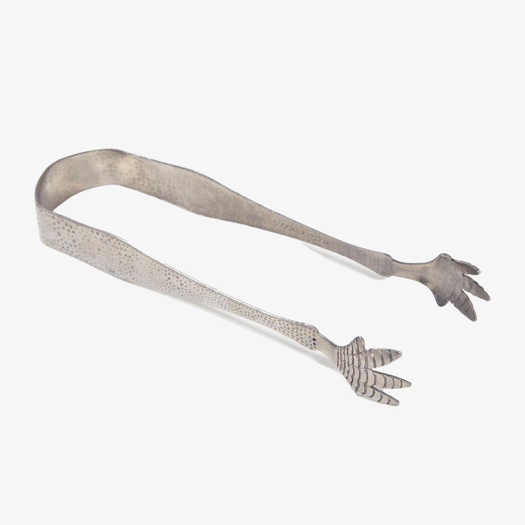 Cocktail Kingdom Stainless Steel Talon Ice Tongs on a white background