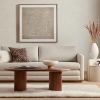 Four Hands Paden 51" Coffee Table in Seasoned Brown Acacia - Addison West