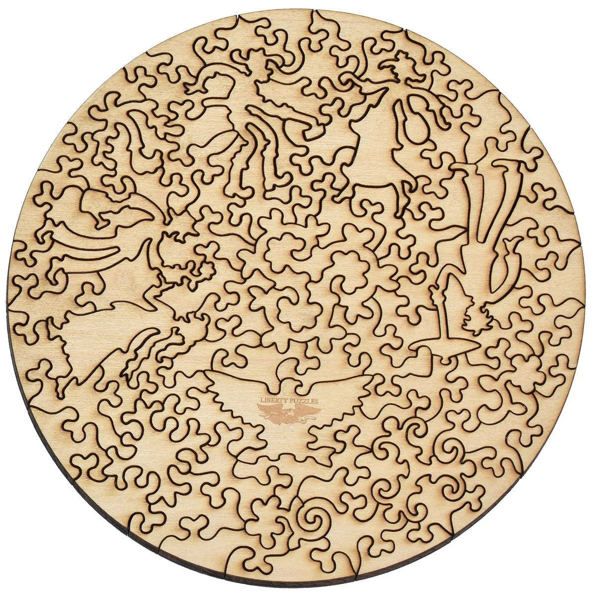 Liberty Puzzle Paper Hearts on a white background at Addison West