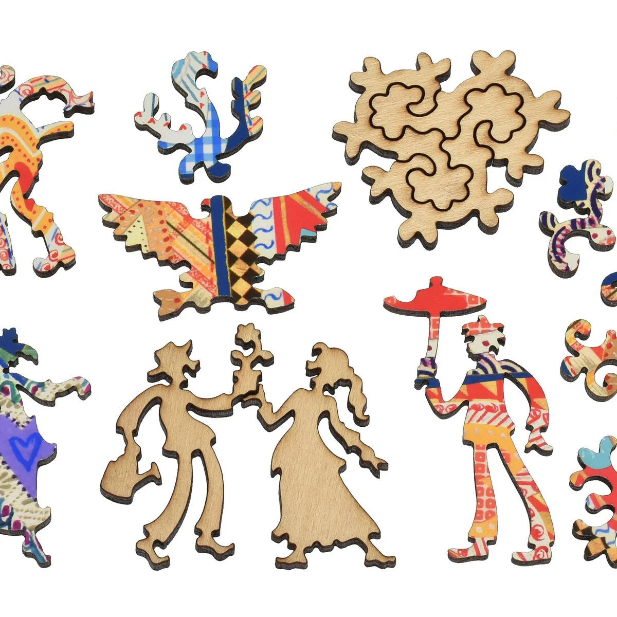 Liberty Puzzle Paper Hearts on a white background at Addison West