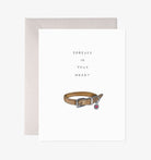 Pet Collar Dog Sympathy Condolence Card - Addison West