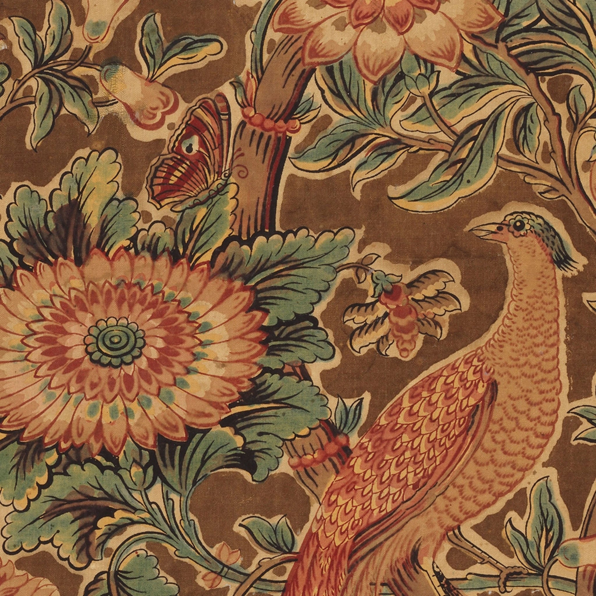 Pheasant and Flower Decorative Tray - Addison West