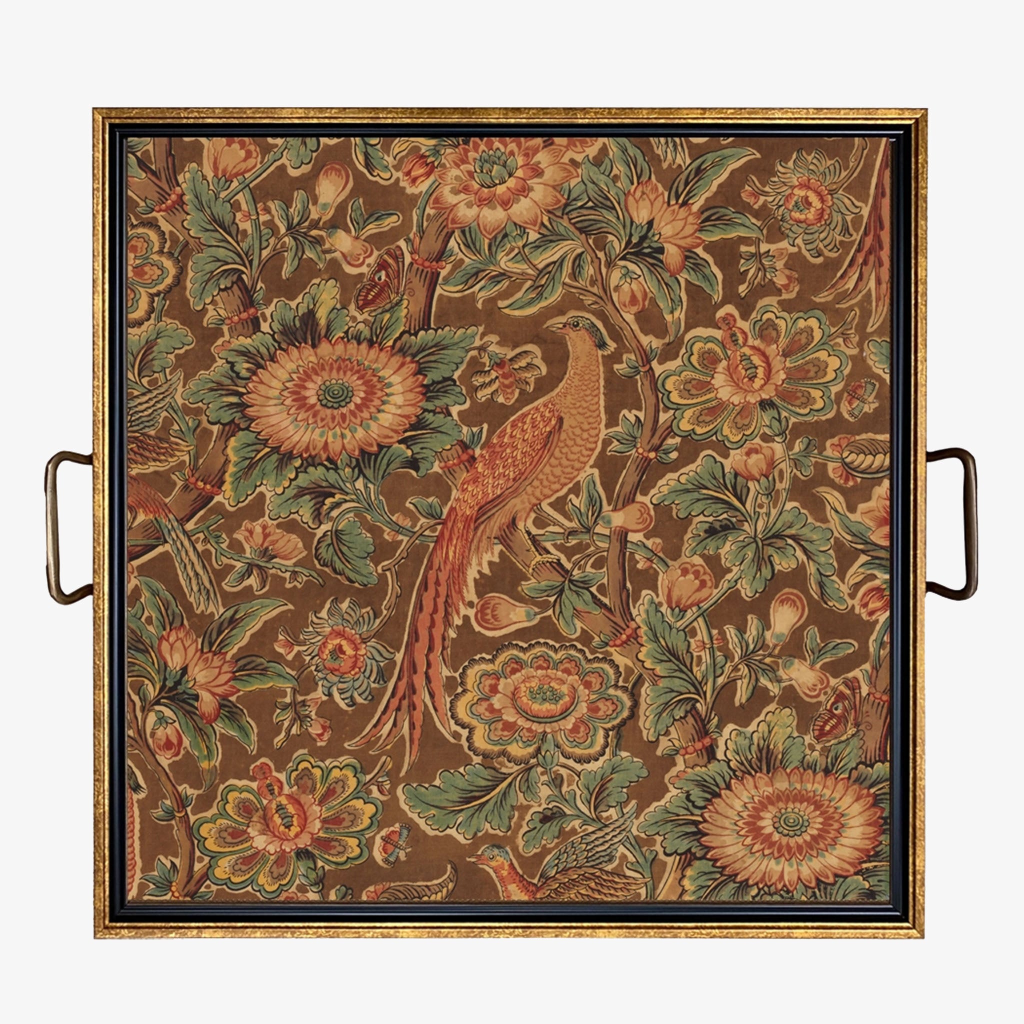 Pheasant and Flower Decorative Tray - Addison West