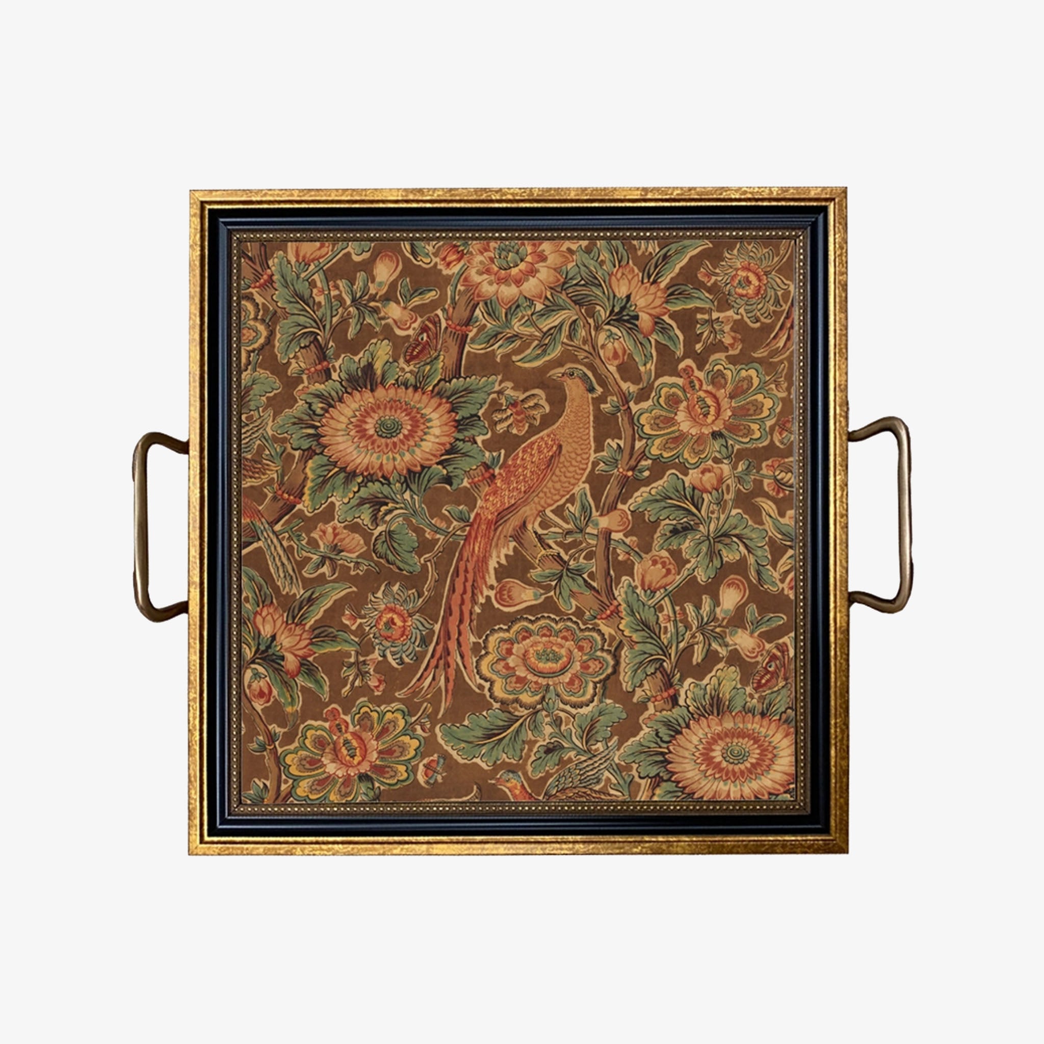 Pheasant and Flower Decorative Tray - Addison West