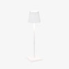 Poldina Pro micro table lamp in white on a white background