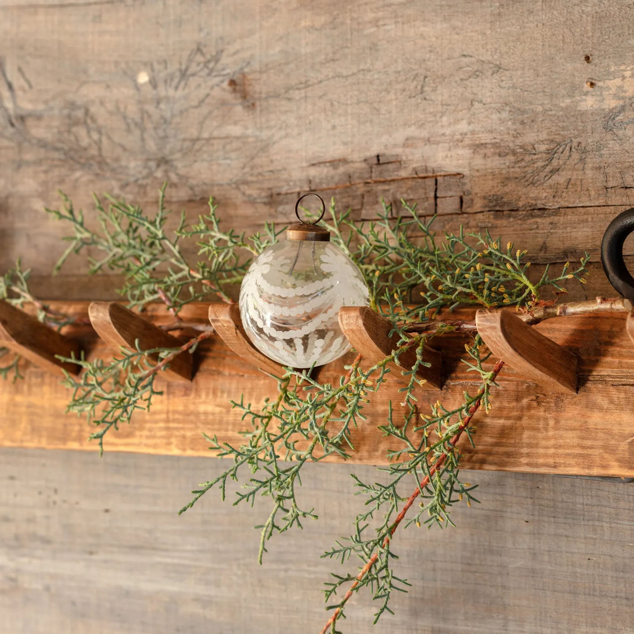 Porch View Garland Glass Ornament - Addison West