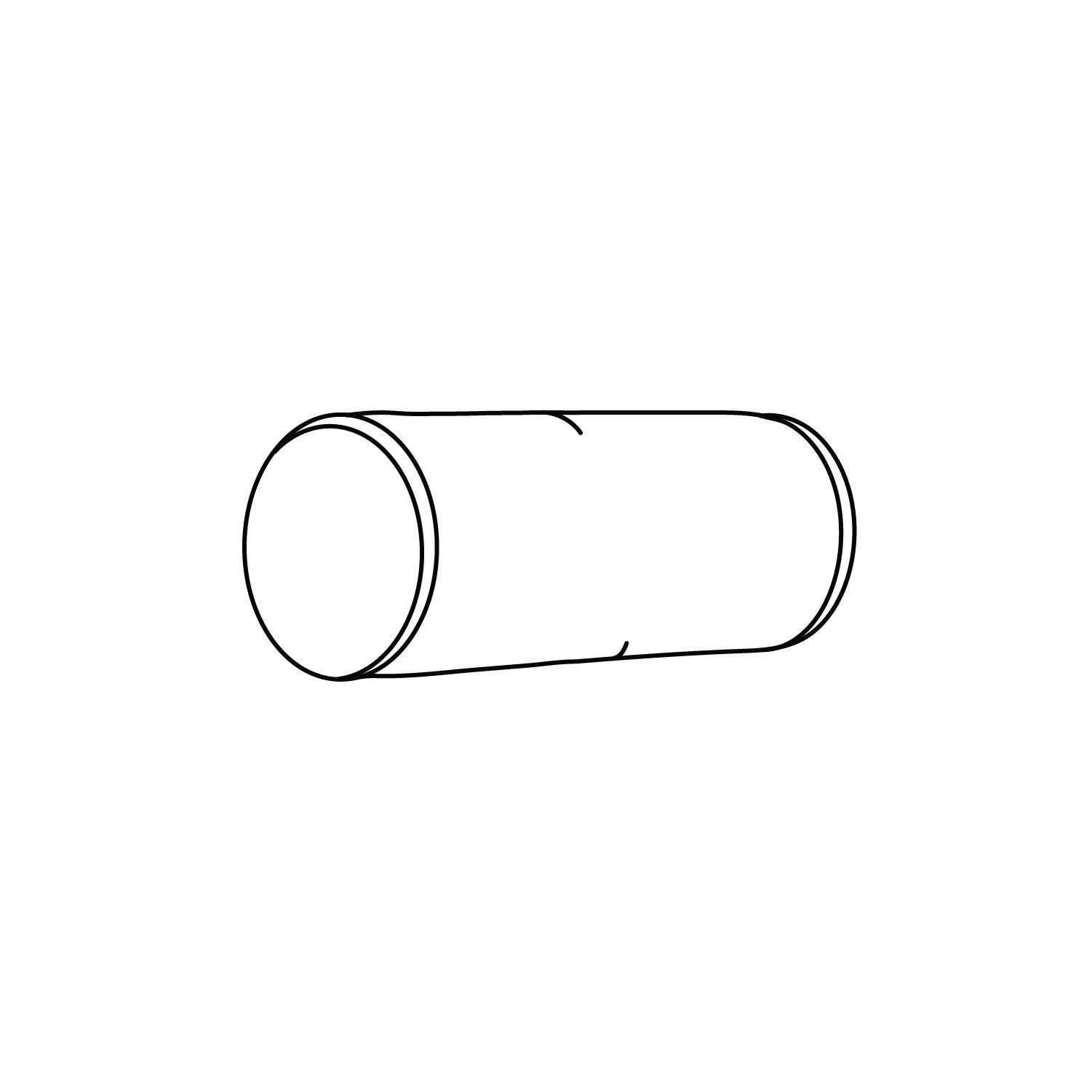 CR Liane custom round bolster pillow 16" long illustration on a white background at Addison West