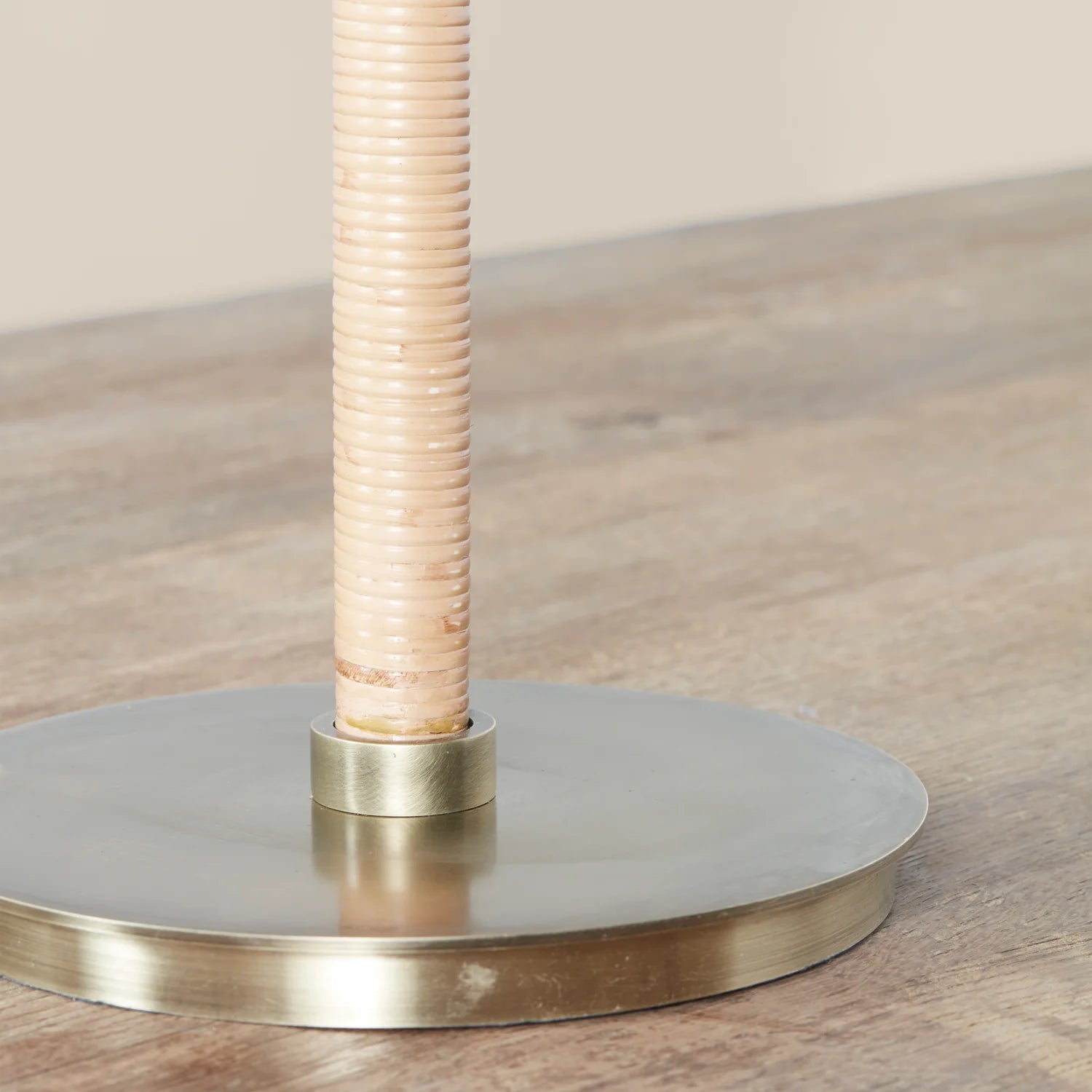 Base of Delphine Table Lamp on a wood table