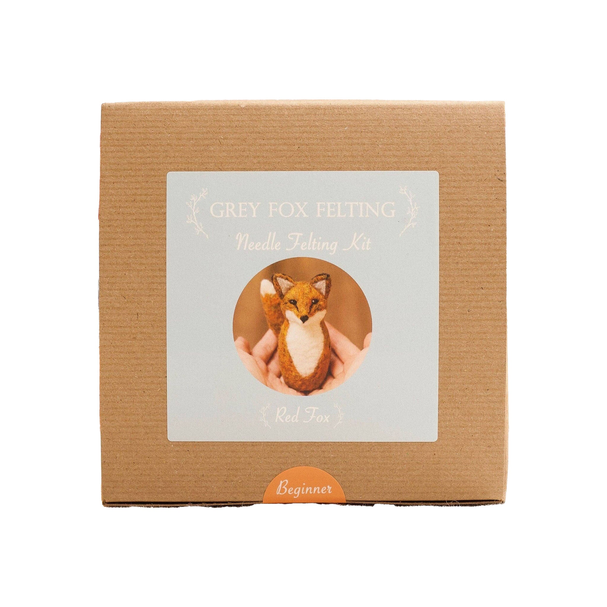 Red Fox Needle Felting Kit on a white background