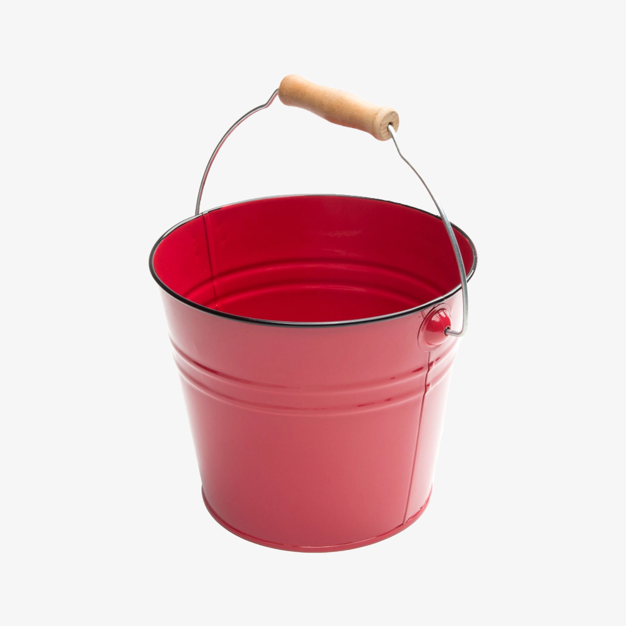 Red Seafood Pail on a white background at Addison West