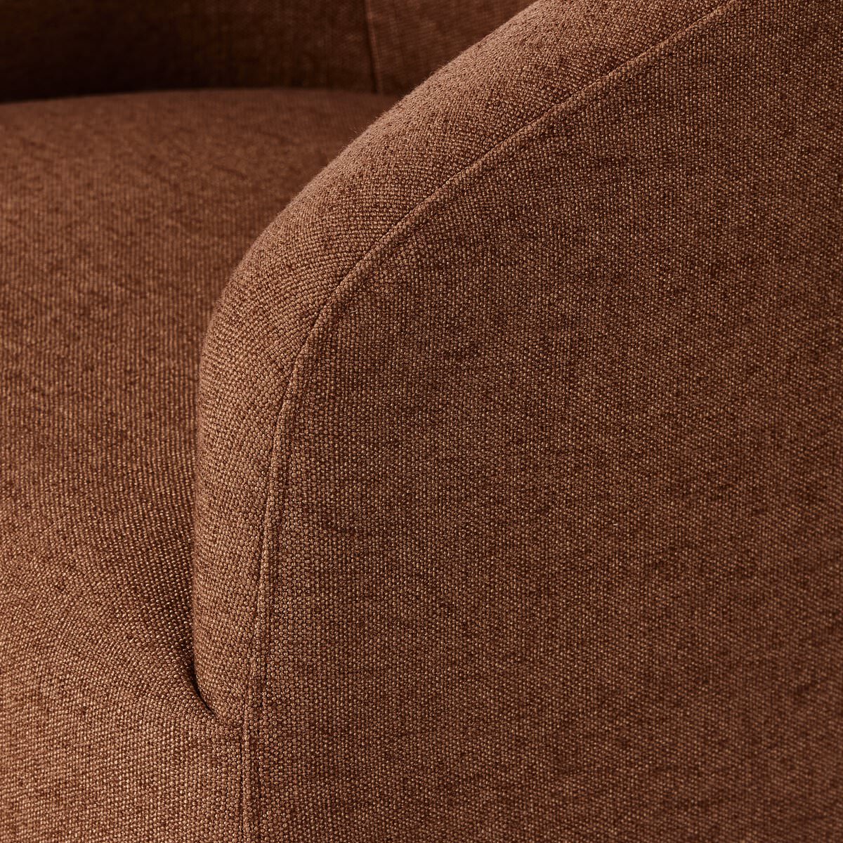 Close up of Rhett Dining Chair in Bartin Rust  at Addison West