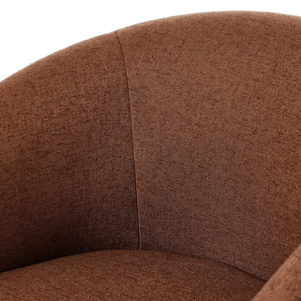 Close up of Rhett Dining Chair in Bartin Rust on a white background at Addison West