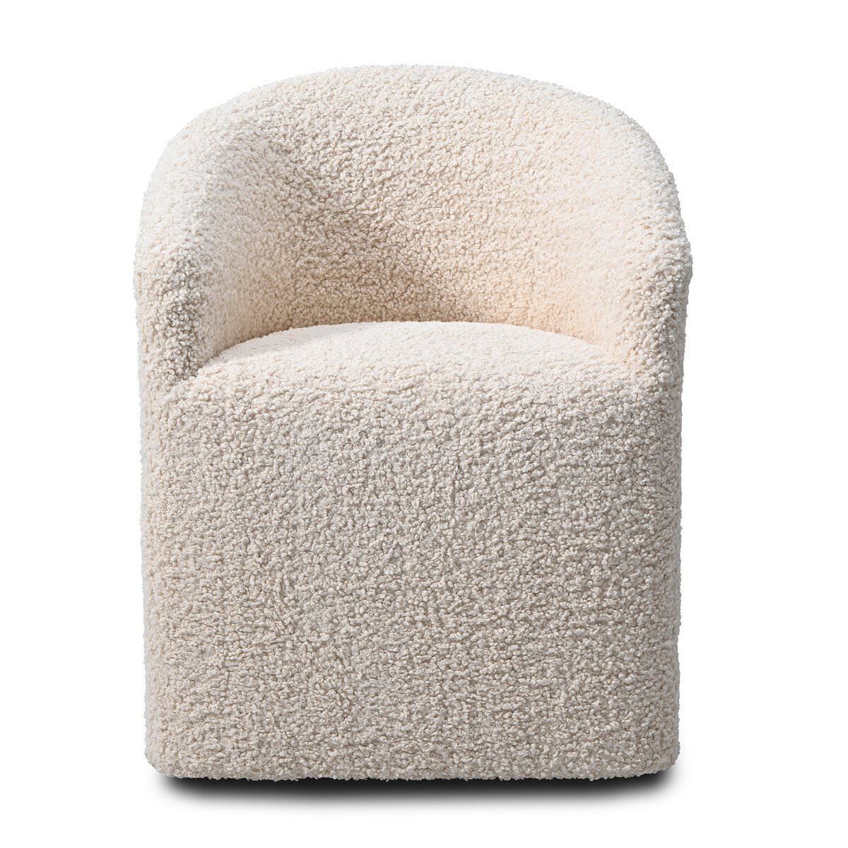 Rhett Dining Chair in Harben Ivory on a white background at Addison West