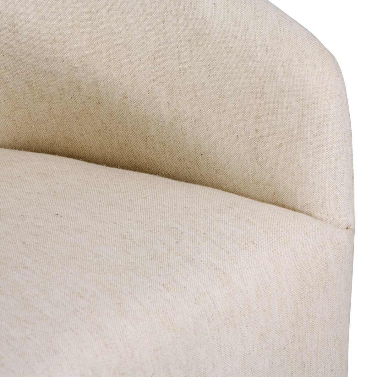 Close up of Rhett Dining Chair in Newcastle Natural on a white background at Addison West