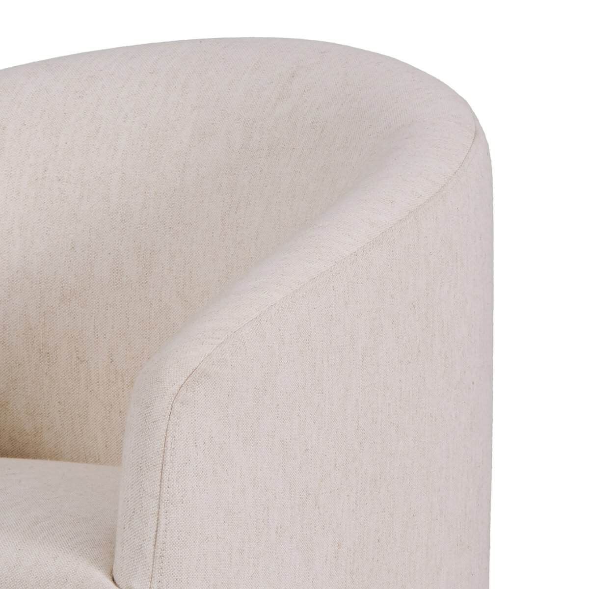 Close up of Rhett Dining Chair in Newcastle Natural on a white background at Addison West