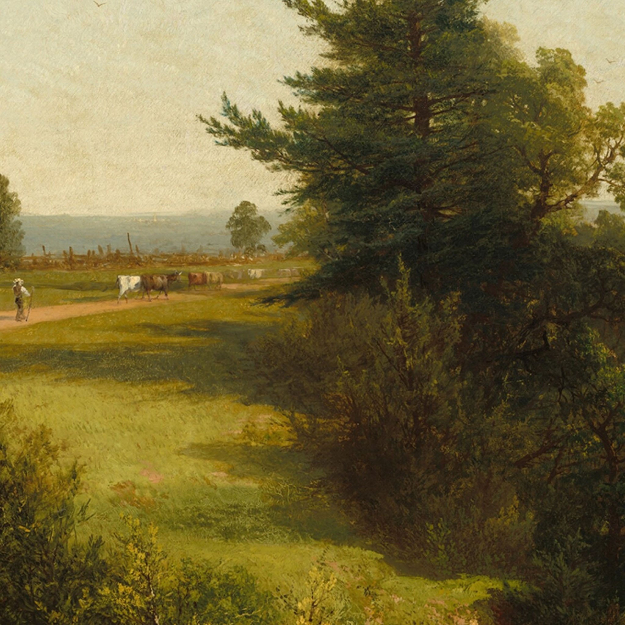 River View Scenic By John Kensett Painting Print On Canvas - Addison West