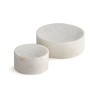 Round Armani Marble Boxes Set of Two - Addison West