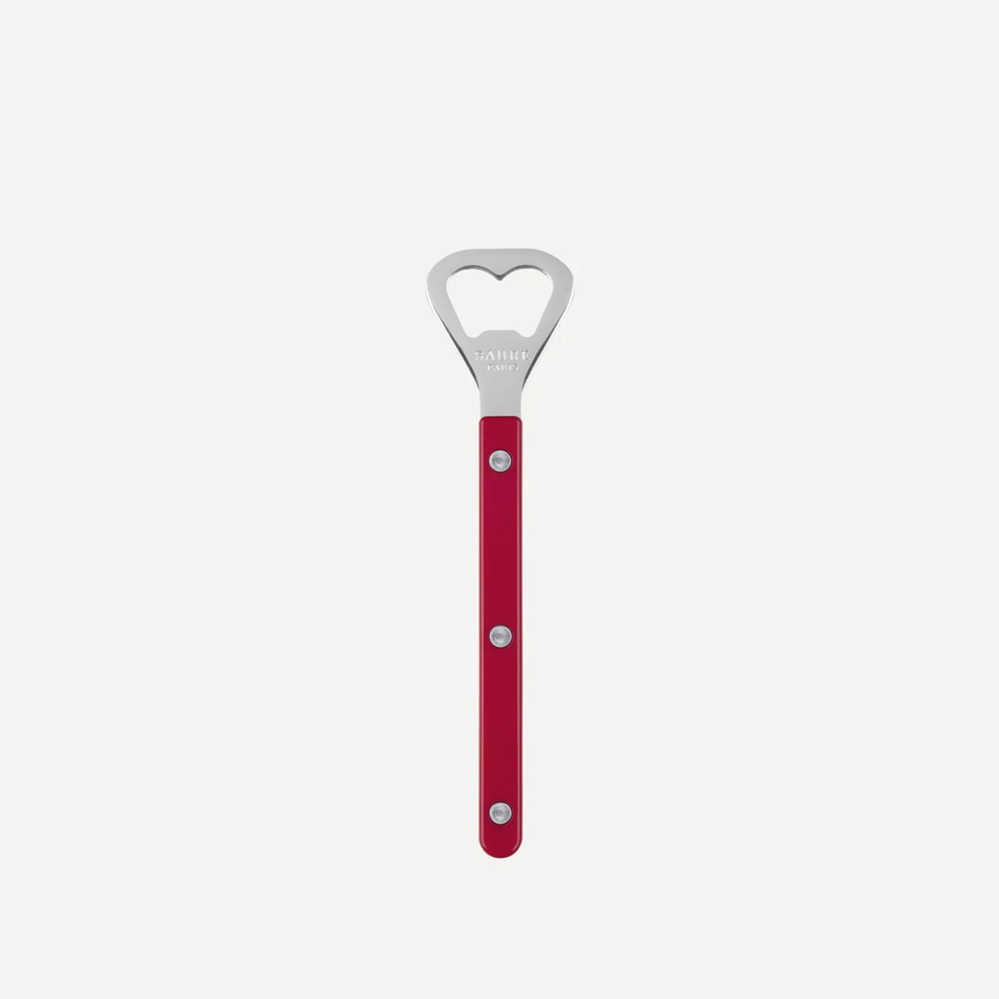 Sabre French Bistro Bottle Opener in Red on a white background