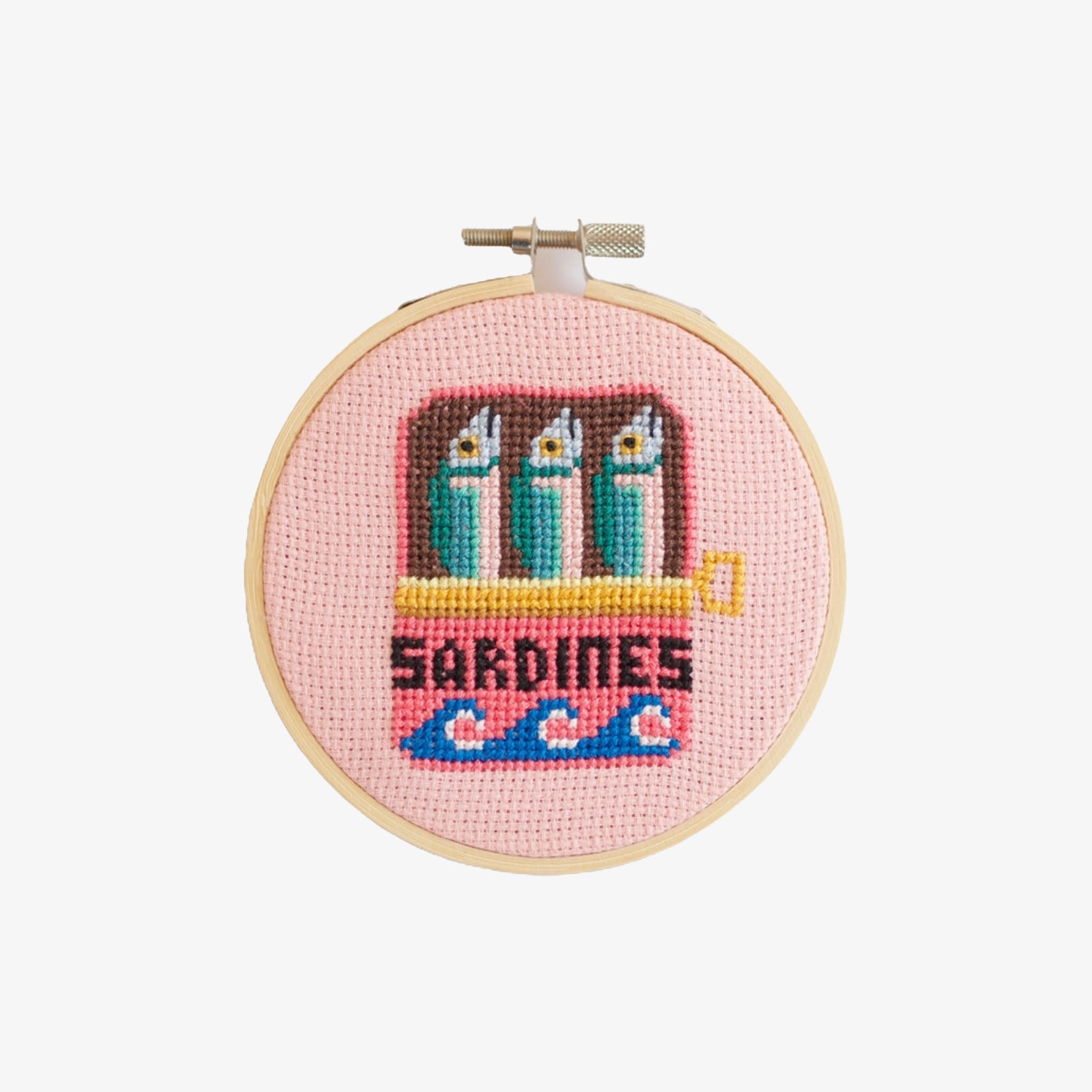 Sardines Cross Stitch Kit on a white background at Addison West