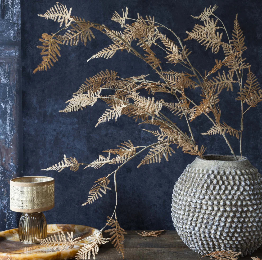 Abigail Ahern Faux Woodland Fern on a grey background at Addison West