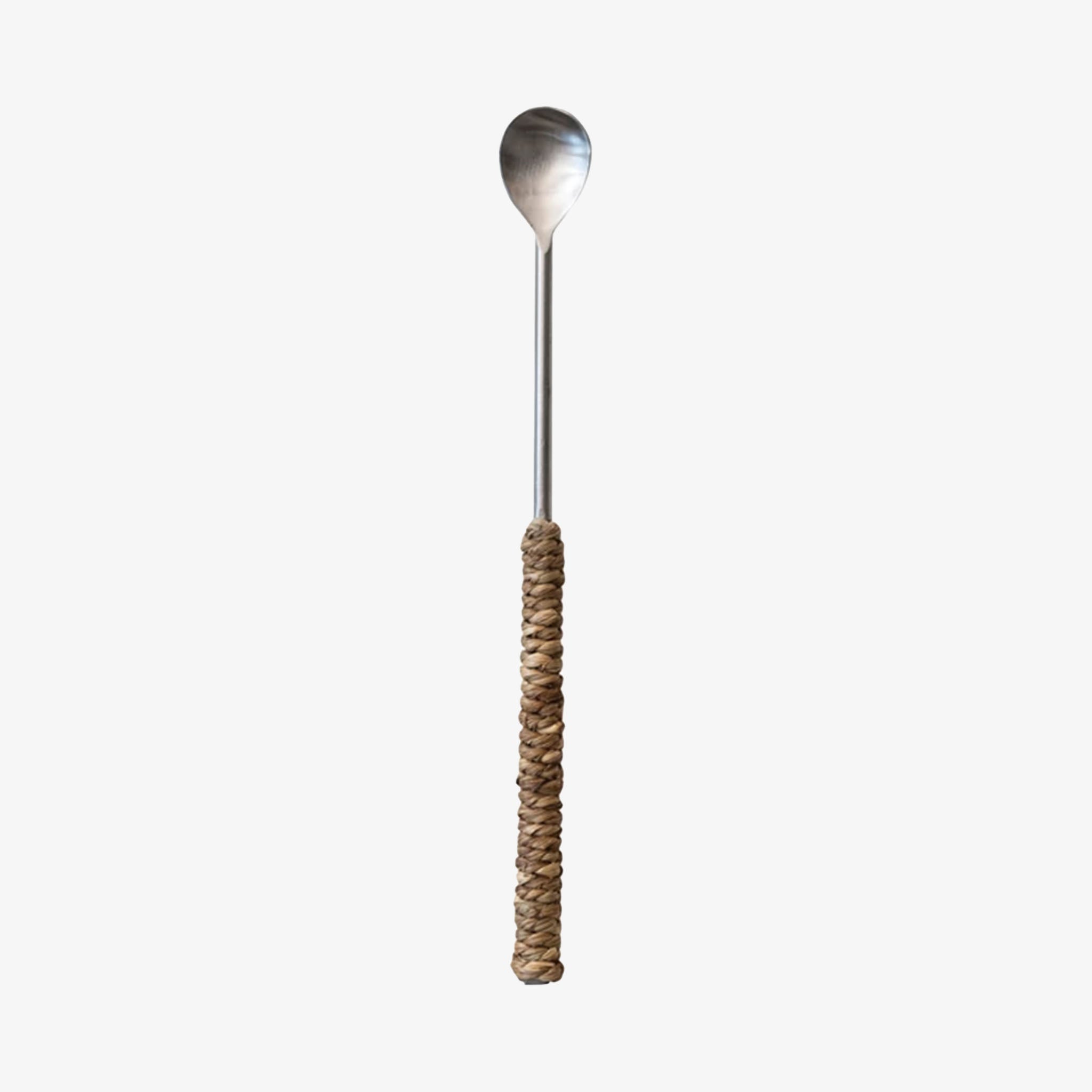 Seagrass Wrapped Cocktail Spoon - Addison West