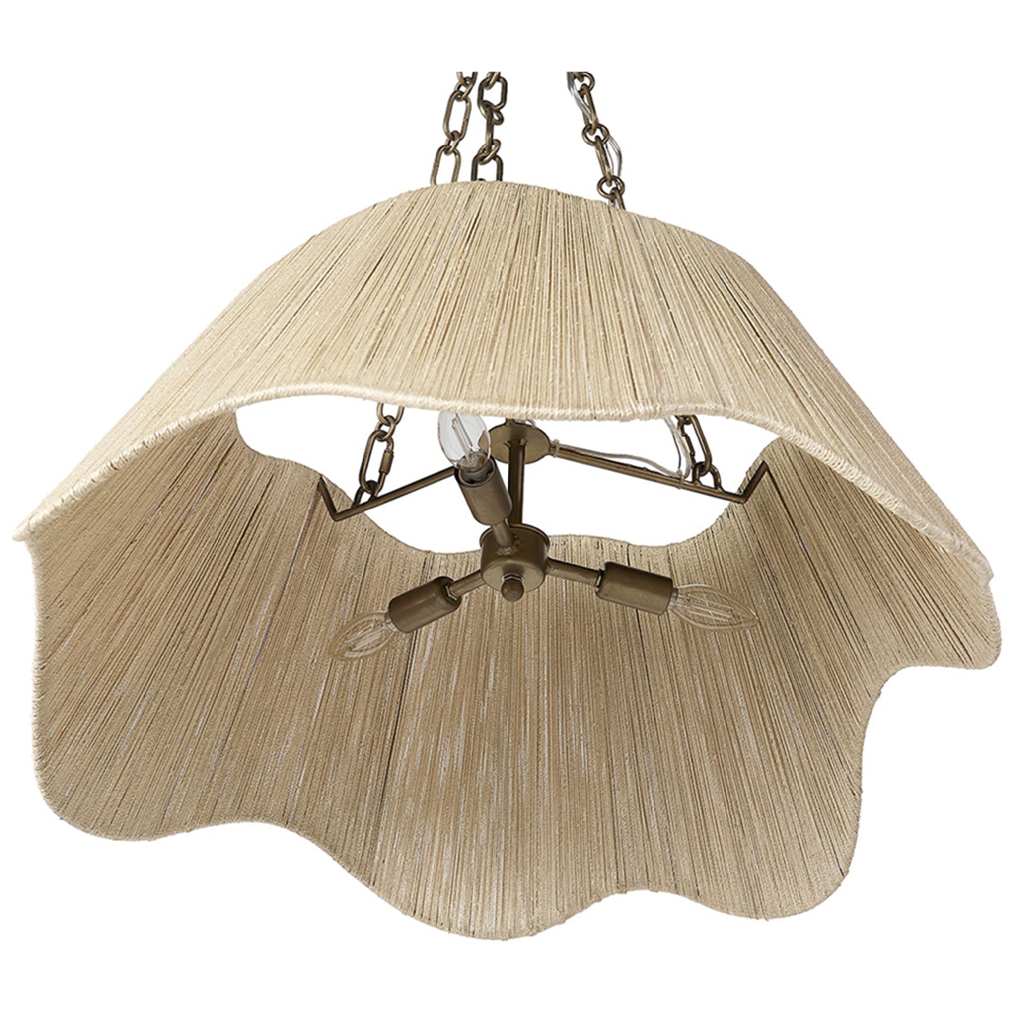 Close up of Seville Chandelier on a white background at Addison West