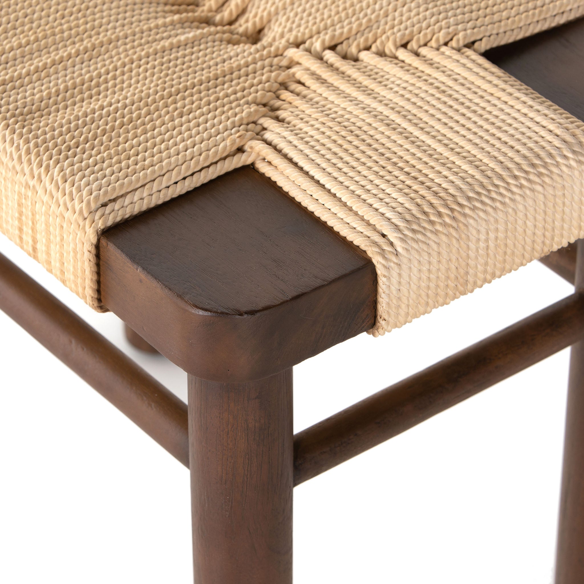 Four Hands Shona Stool  in Vintage Cotton - Addison West