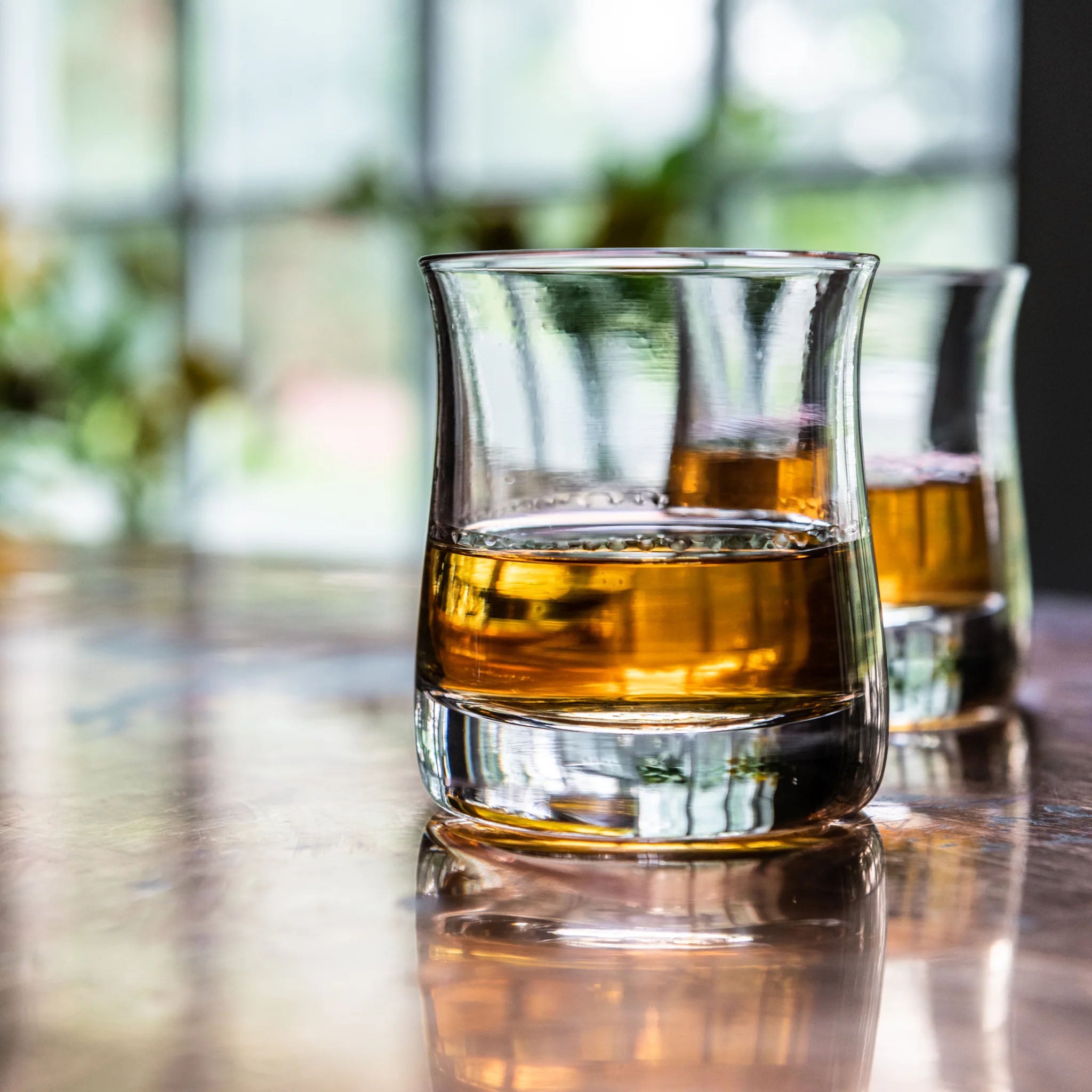 Shoreham Whiskey, Set of 2 on a table at Addison West