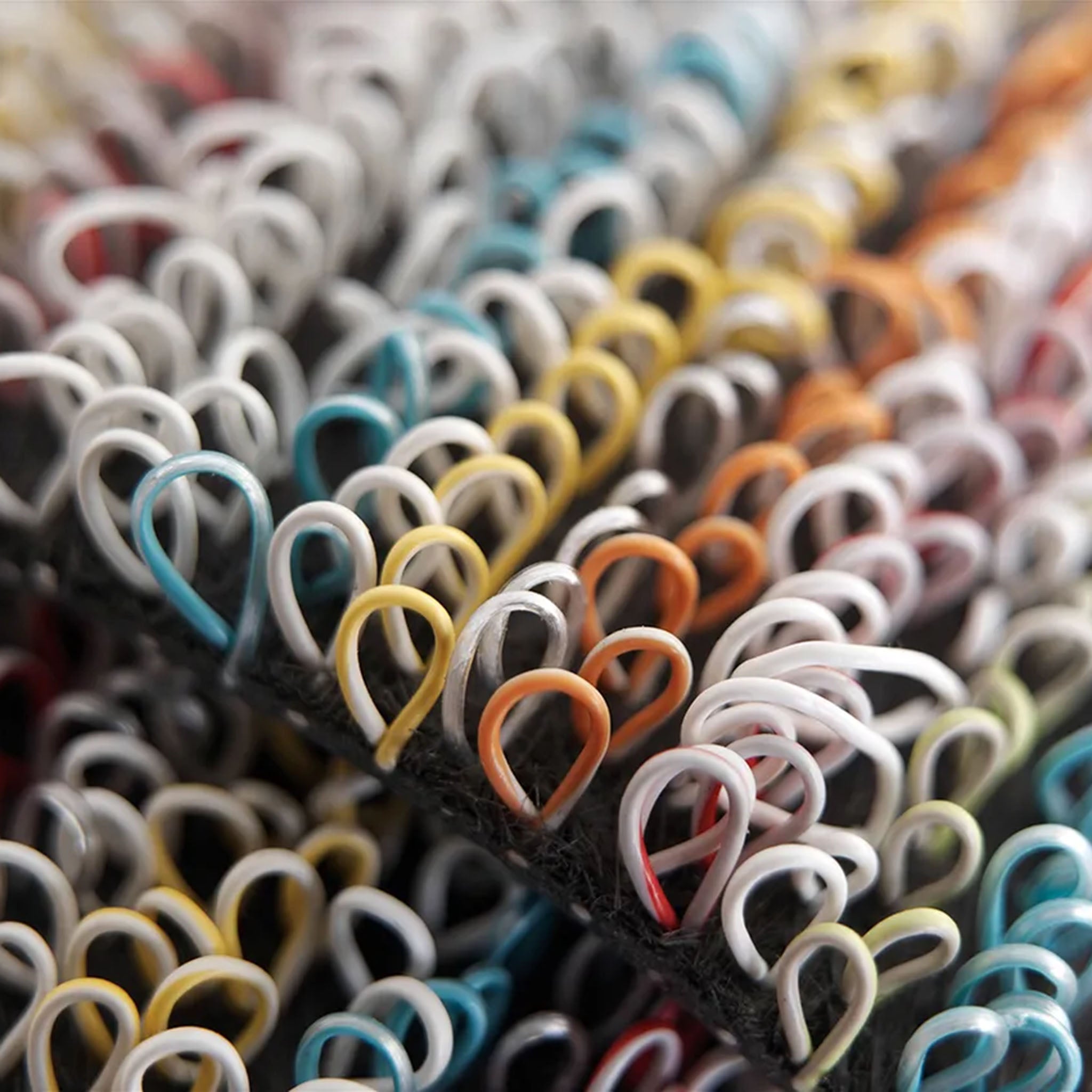 Chilewich Birch Skinny Stripe Shag Mat - Addison West