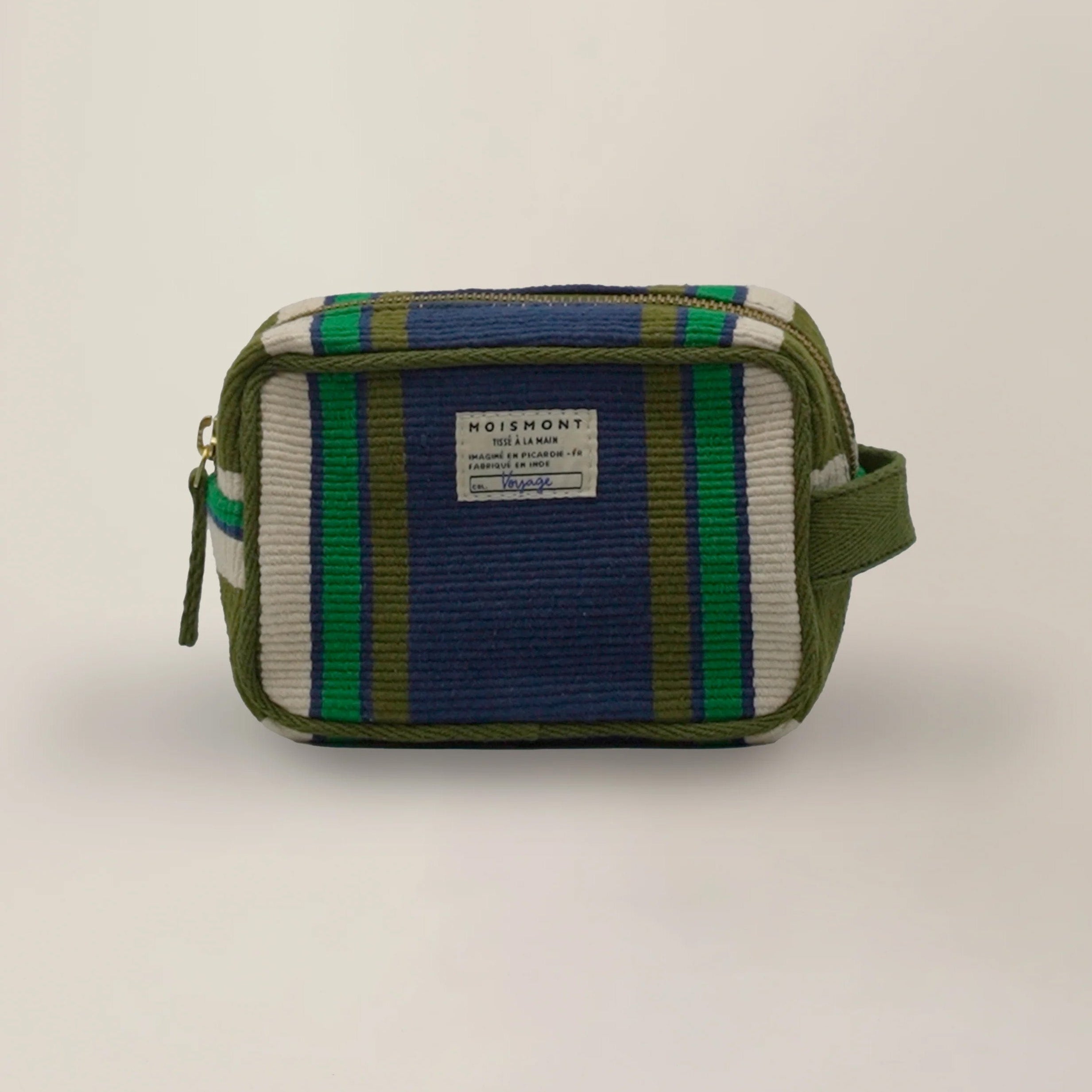 Small Pouch N°42 in Bari Amazon on a beige background at Addison West
