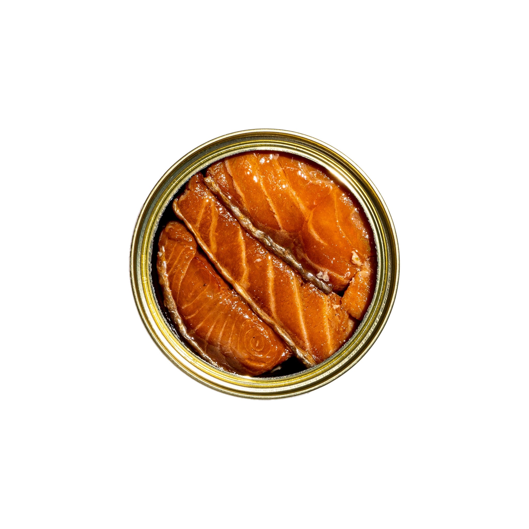 Smoked Atlantic Salmon on a white background at Addison West