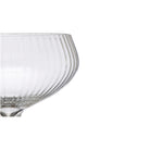 Close u p of Fluted Champagne Coupe on a white background at Addison West