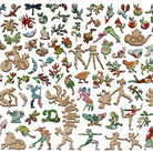 Liberty Puzzle Summer Dreams wood puzzle piece on a white background at Addison West