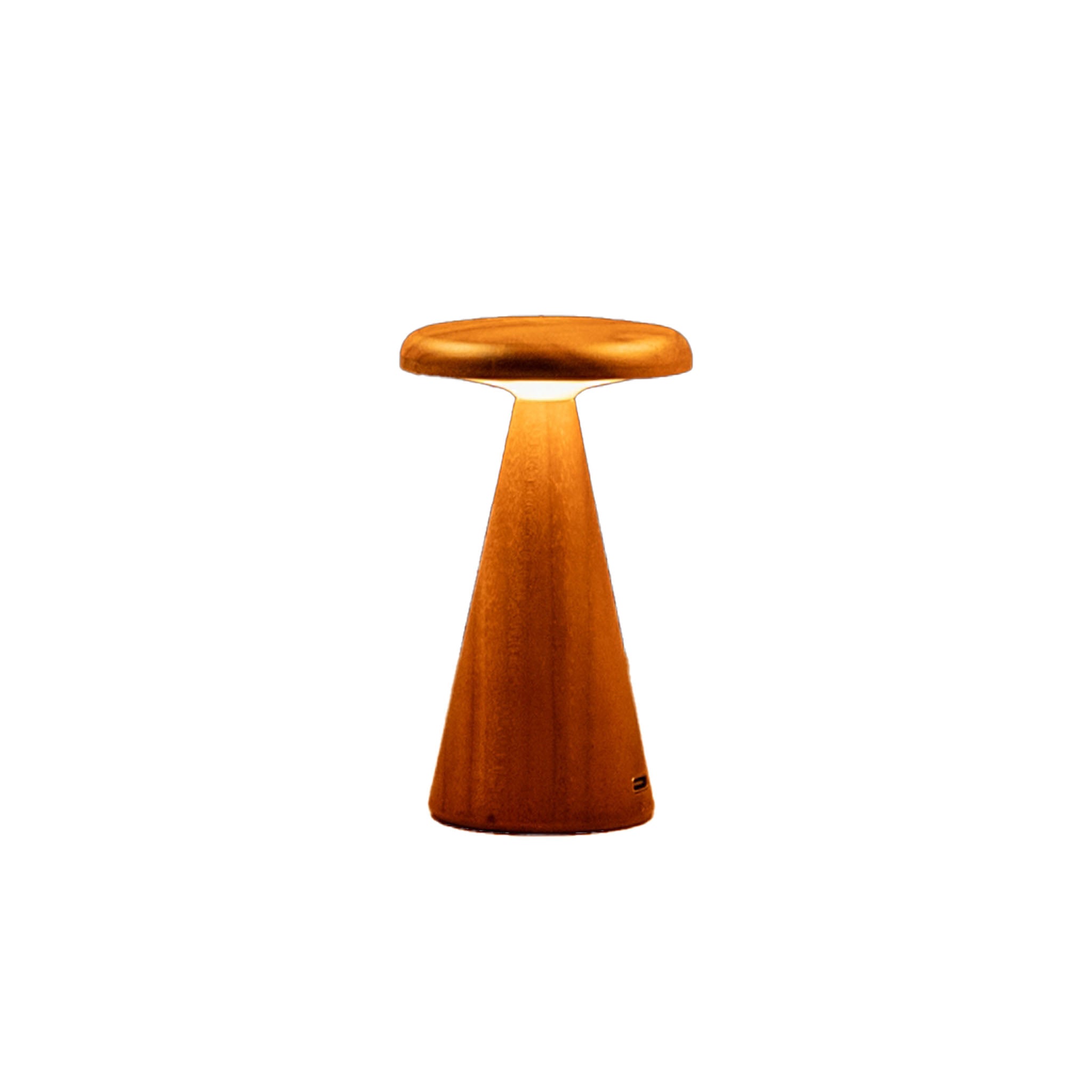 Sylva Table Lamp in Walnut on a white background at Addison West