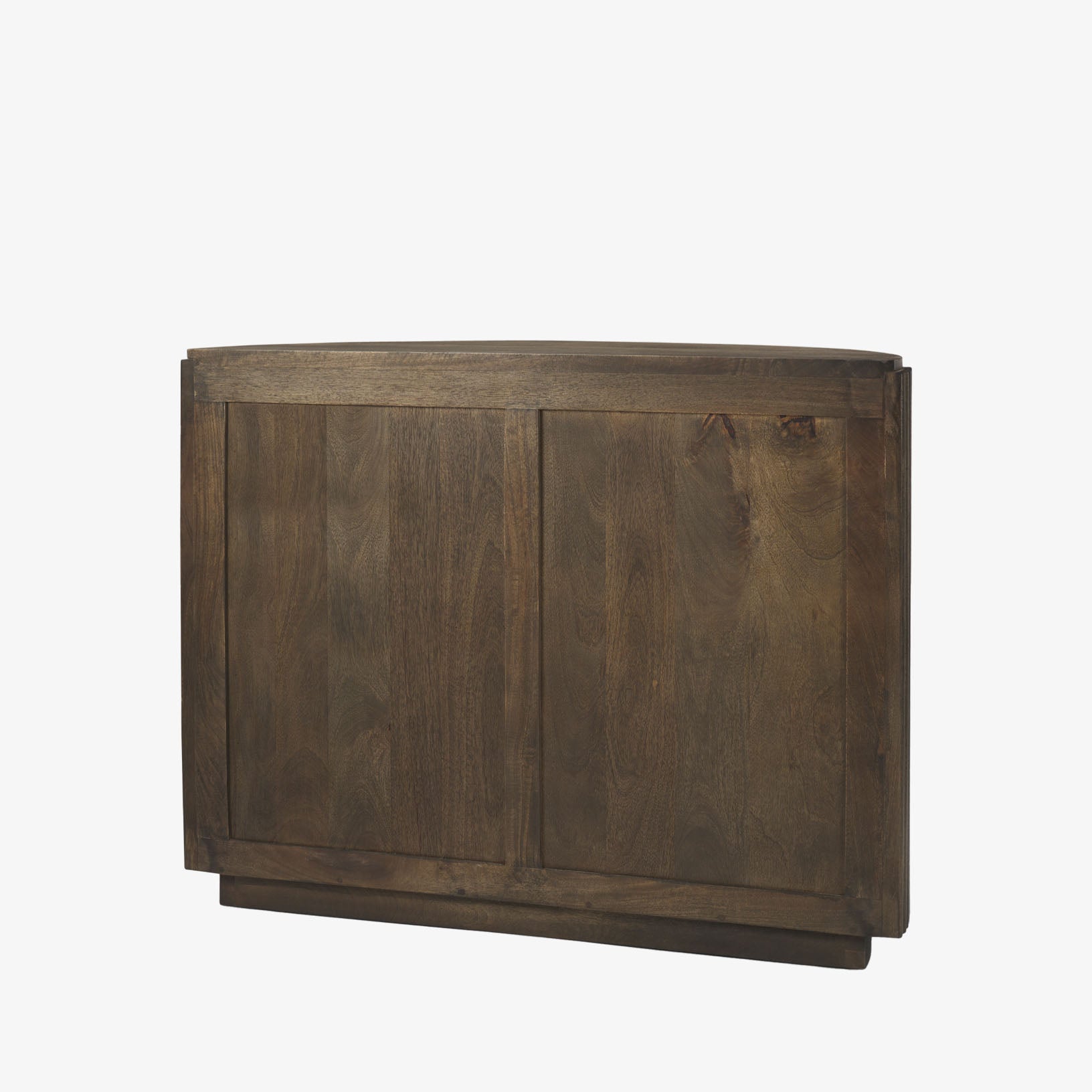 Talia Reeded Half Moon Cabinet in Mocha - Addison West