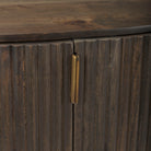 Talia Reeded Half Moon Cabinet in Mocha - Addison West