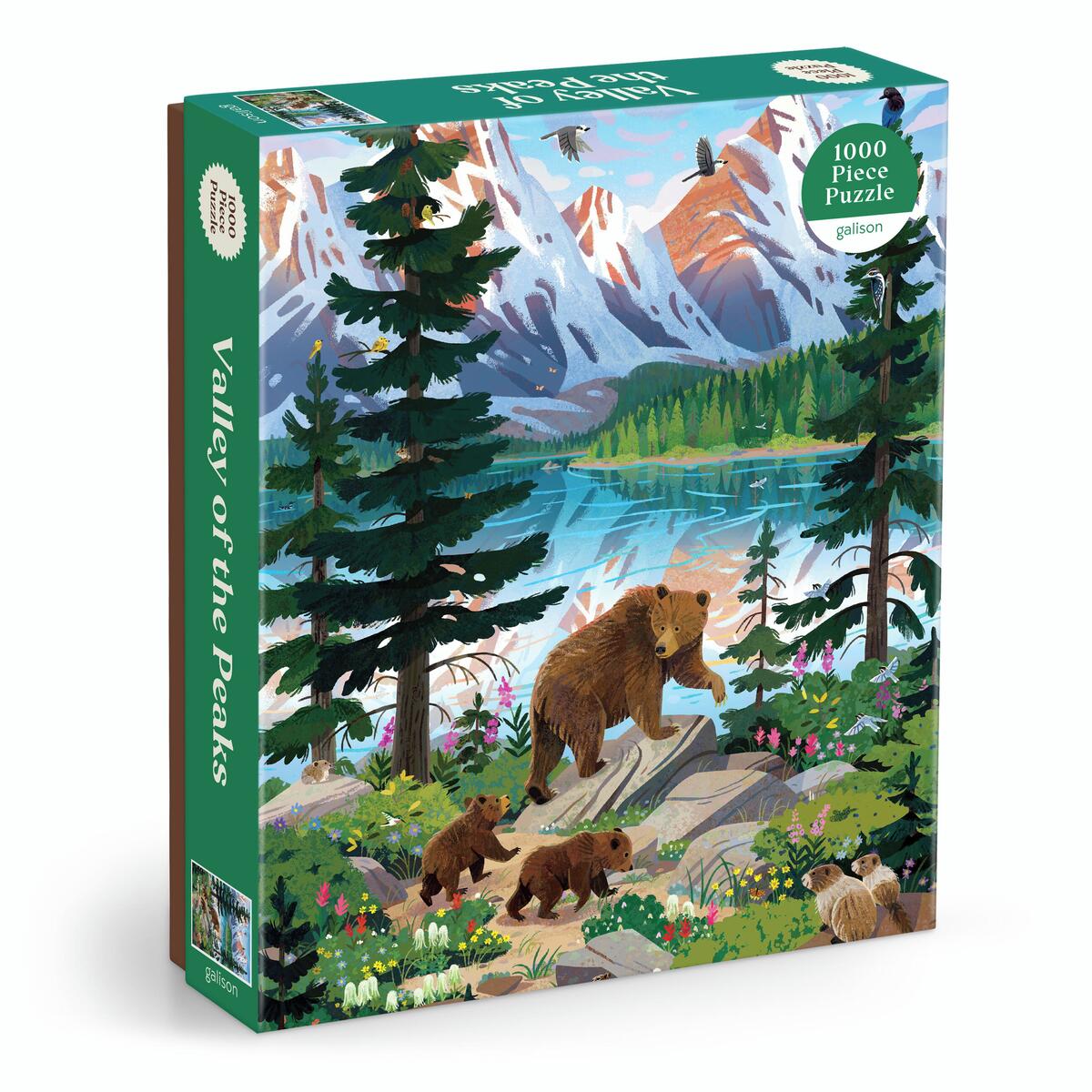 Valley Of The Peaks 1000 Piece Puzzle on a white background at Addison West