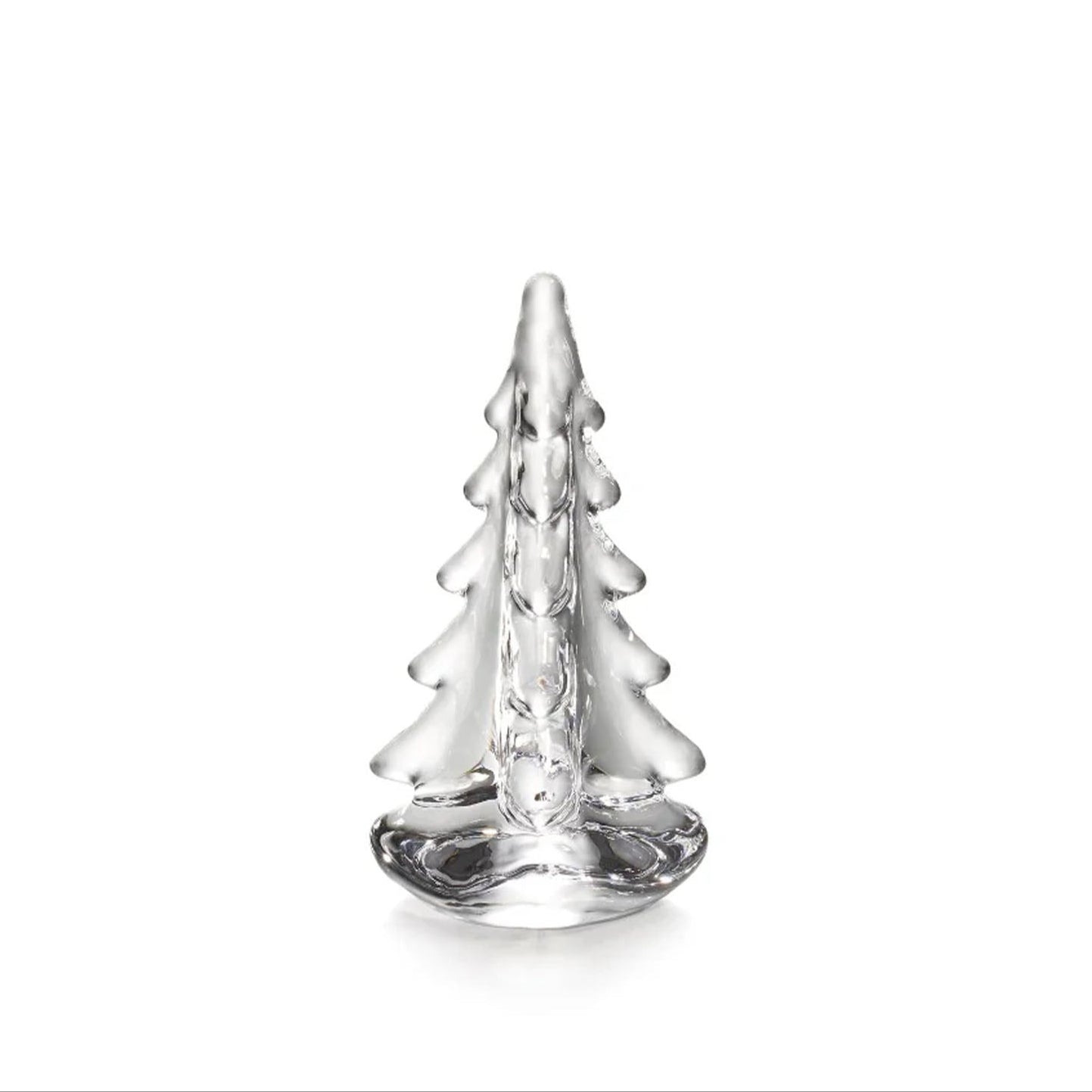 Vermont Evergreen Glass Tree, 4" on a white background at Addison West