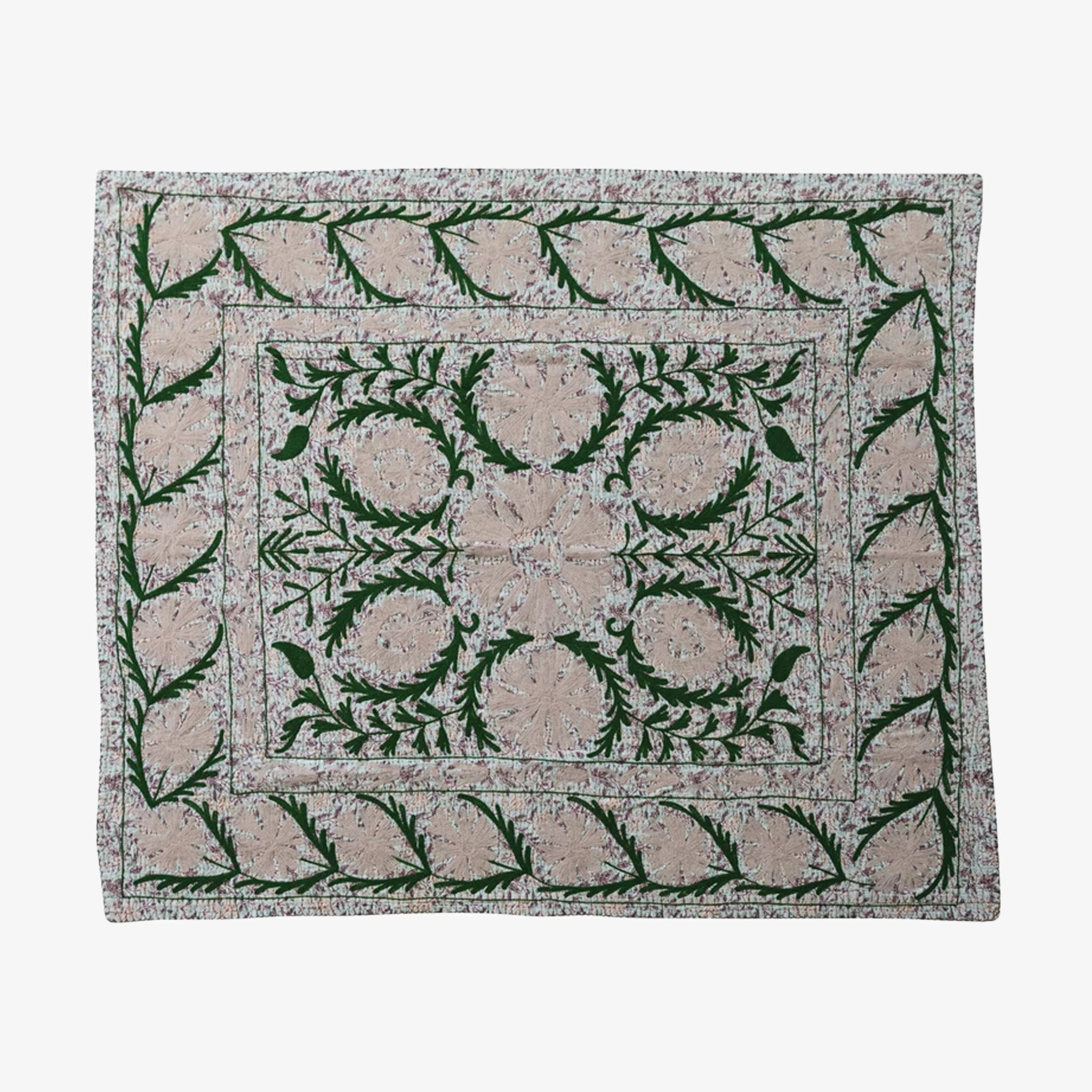 Voile Printed Throw Blanket on a white background at Addison West