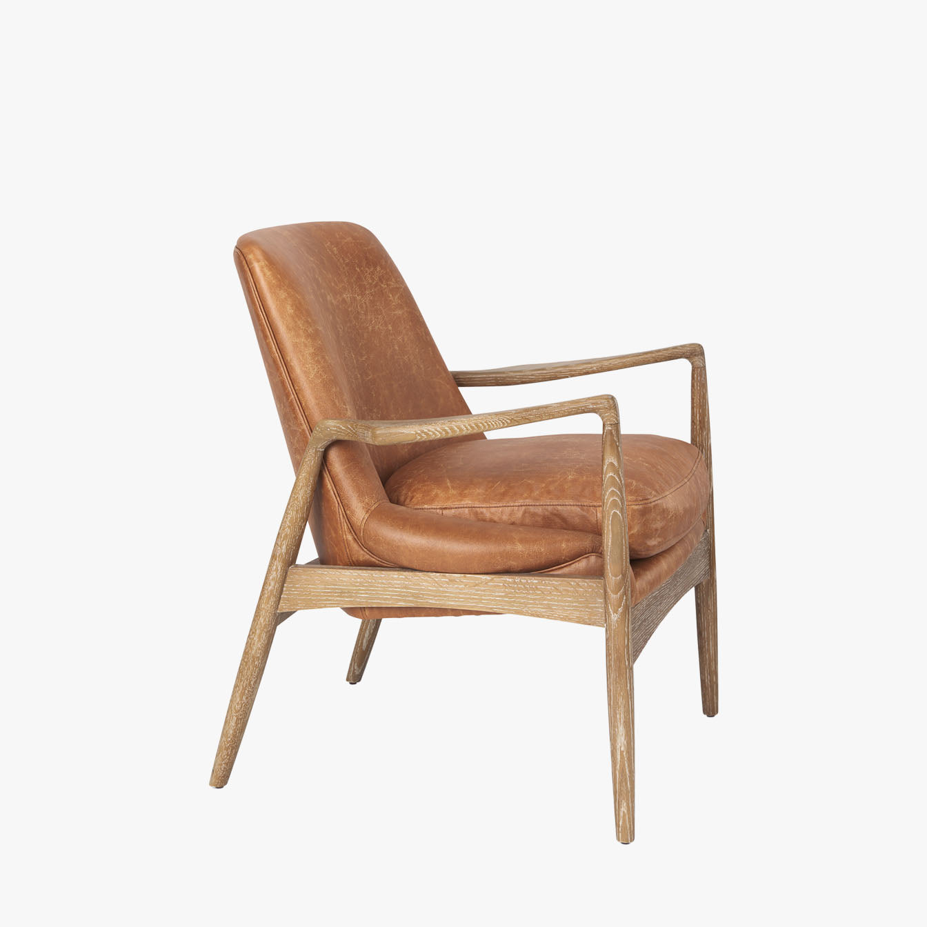 Winston Accent Chair in Cognac - Addison West