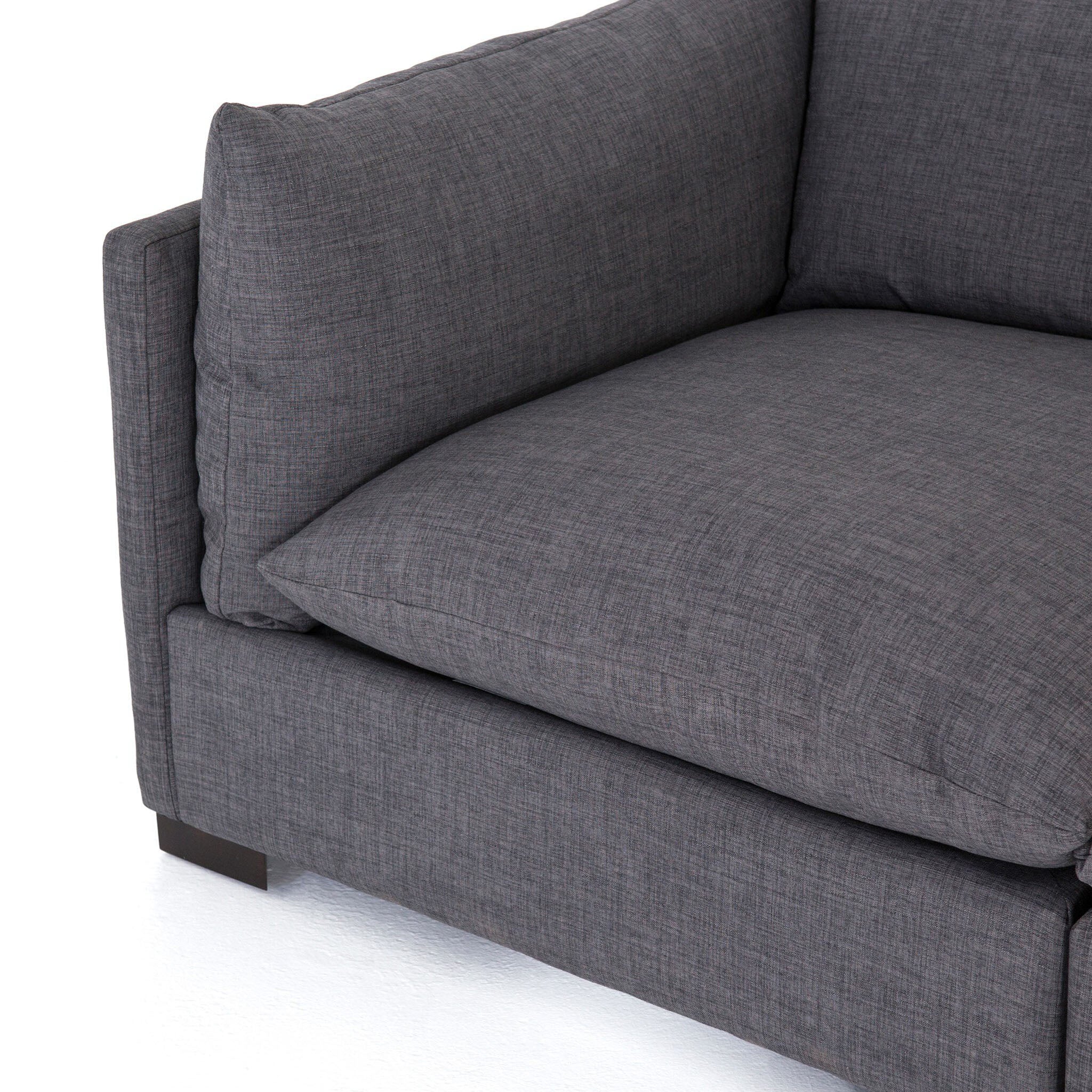 Four Hands Westwood 3-Piece Sectional in Bennett Charcoal - Addison West