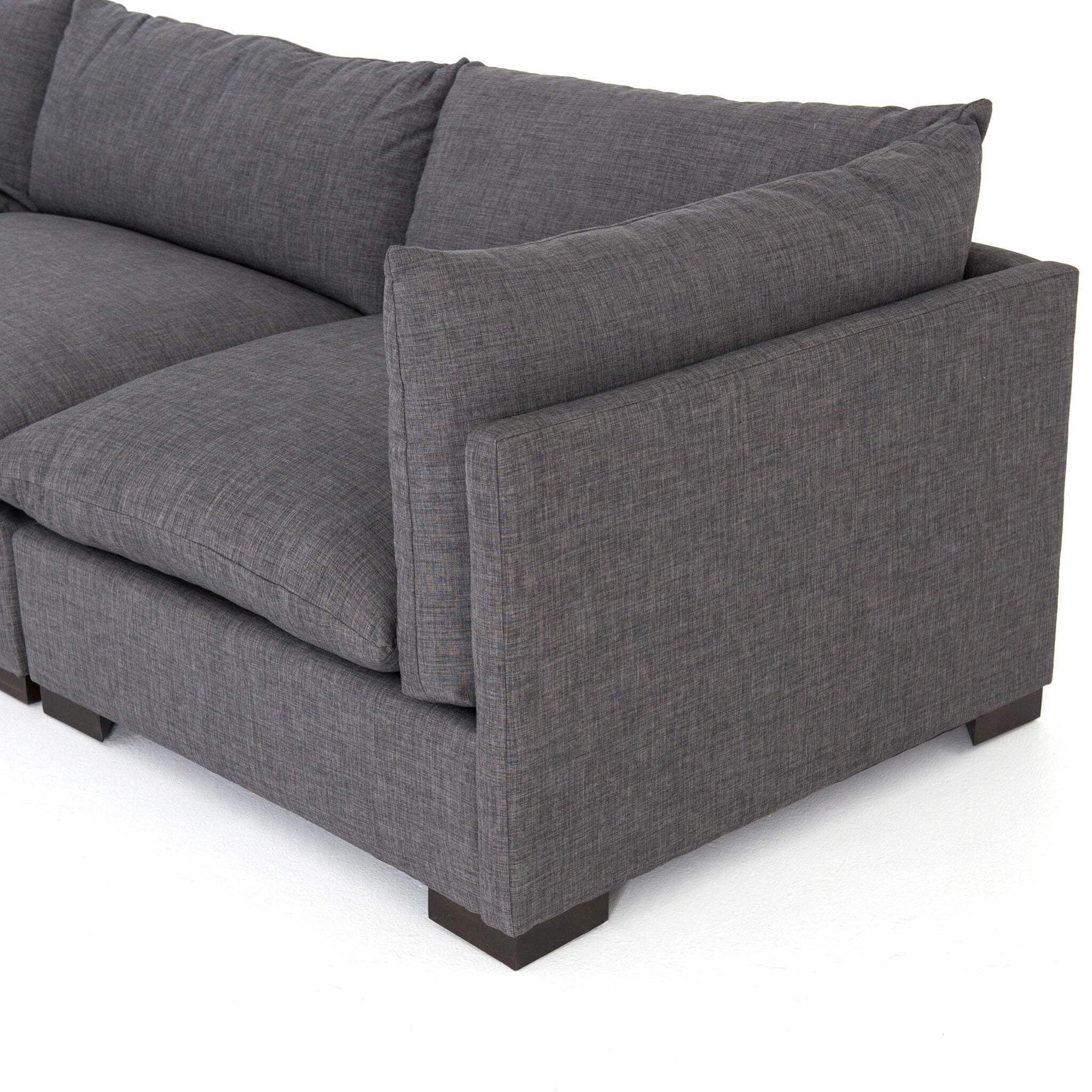 Four Hands Westwood 3-Piece Sectional in Bennett Charcoal - Addison West